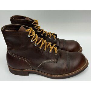 NEW RED WING IRON RANGER BOOTS Men’s Size 12 E2 Brown Leather Work Lace Up